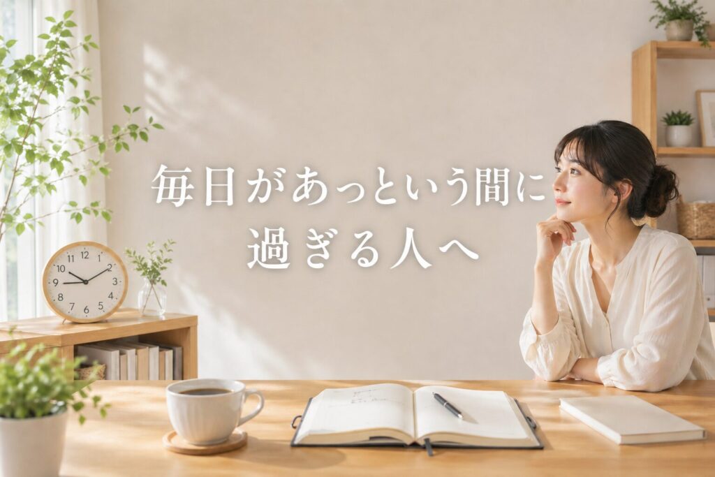 毎日があっという間に過ぎる人へ
